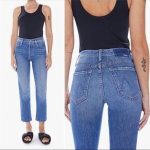 Mother The Tom Cat Ankle Jeans In Kneeling On Stones Wash
